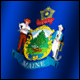 3D Maine Flag