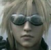 Cloud with sunglasses