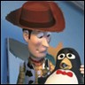 Cowboy with penguin