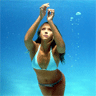 Jessica Alba Swimming