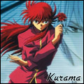 Kurama holding a rose