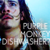 Purple monkey dishwasher