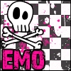 dark pink emo